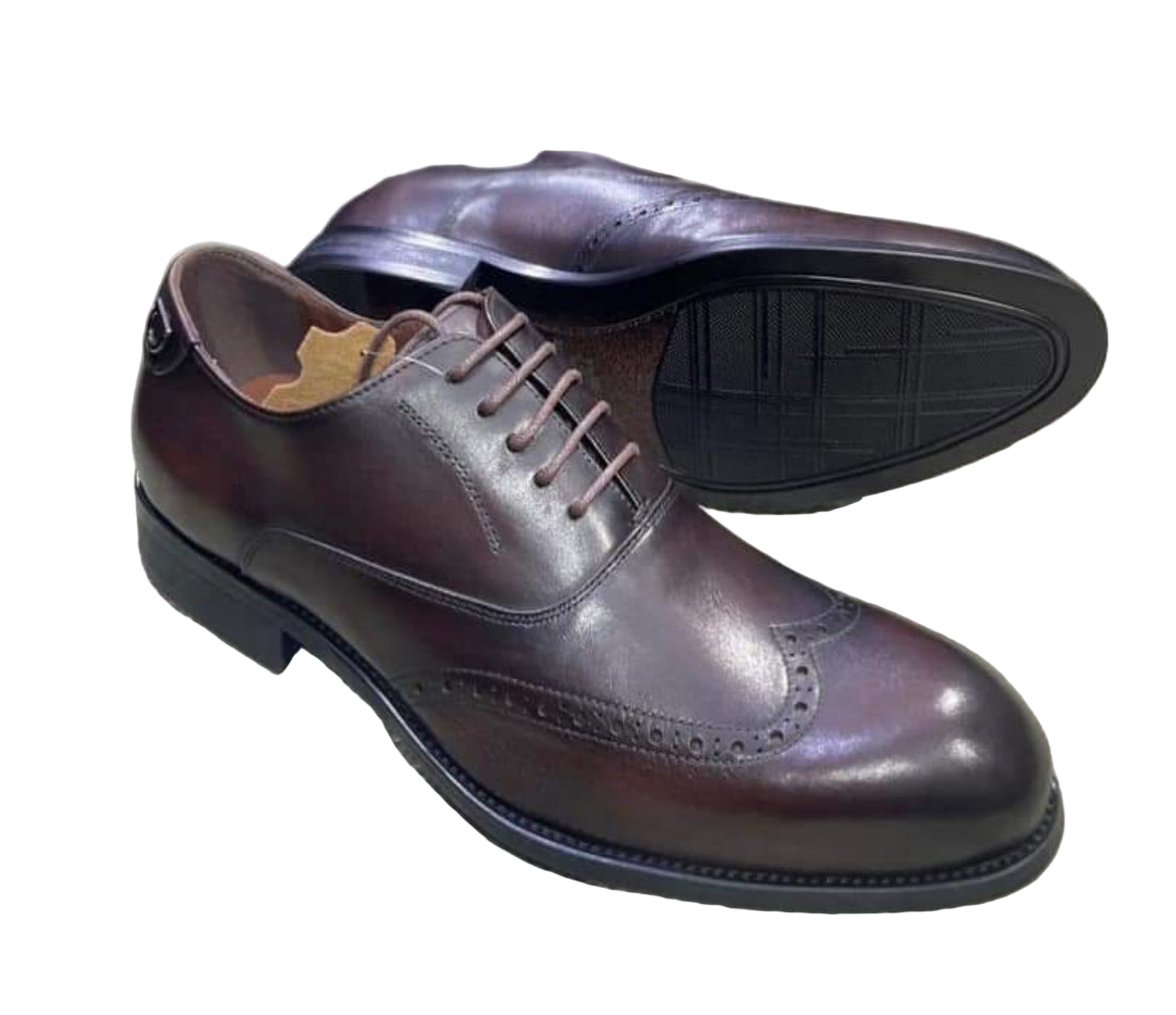 Gentle Leather Shoes For Men-Coffee Brown