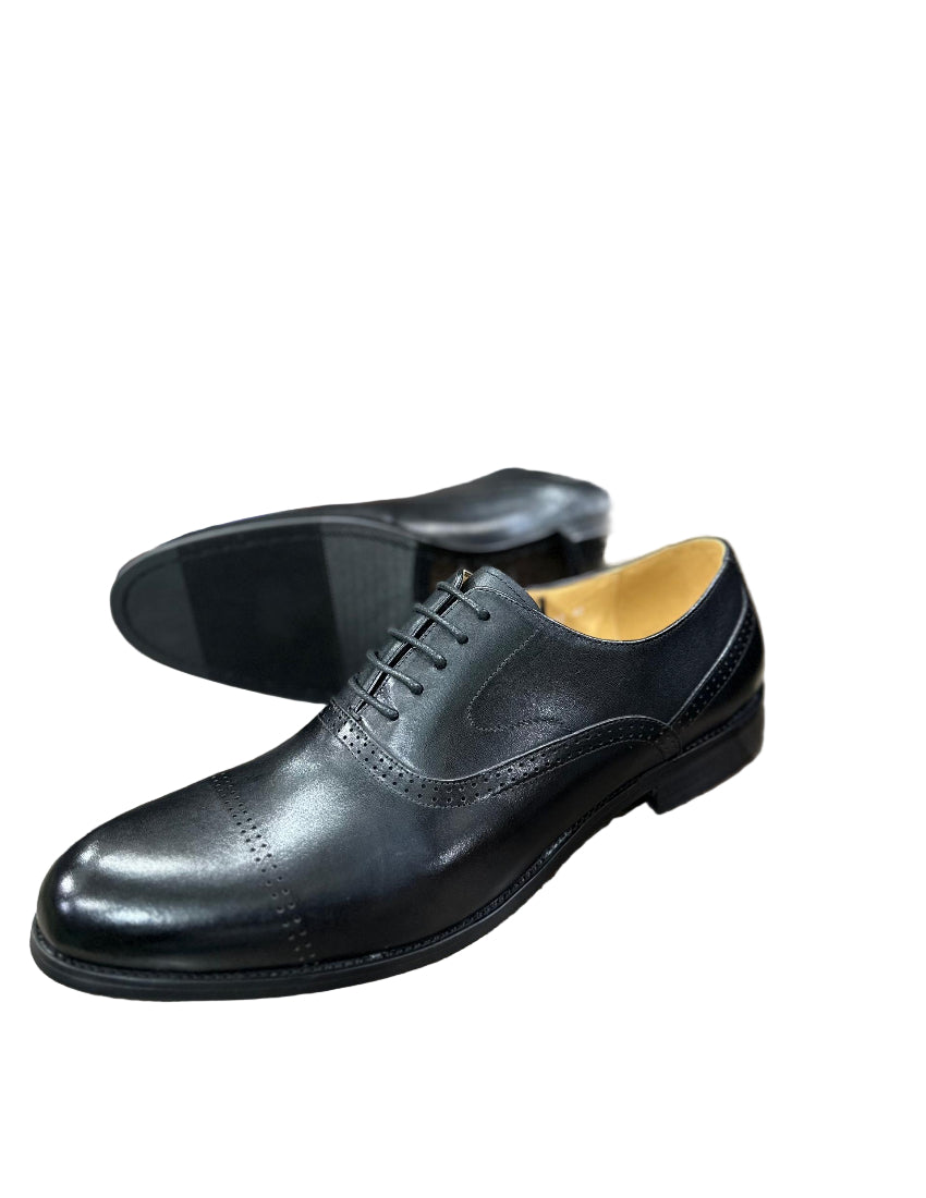 Gentle Leather Shoes For Men-Black