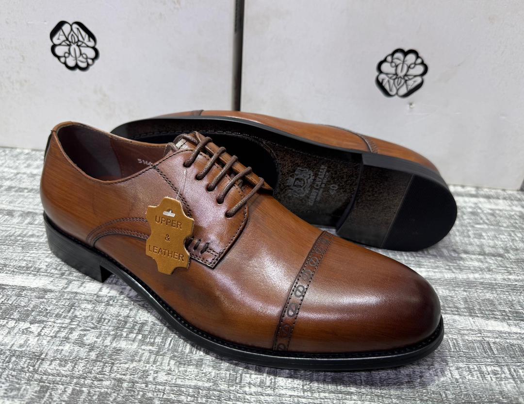 Gentle Leather Shoes For Men - Brown