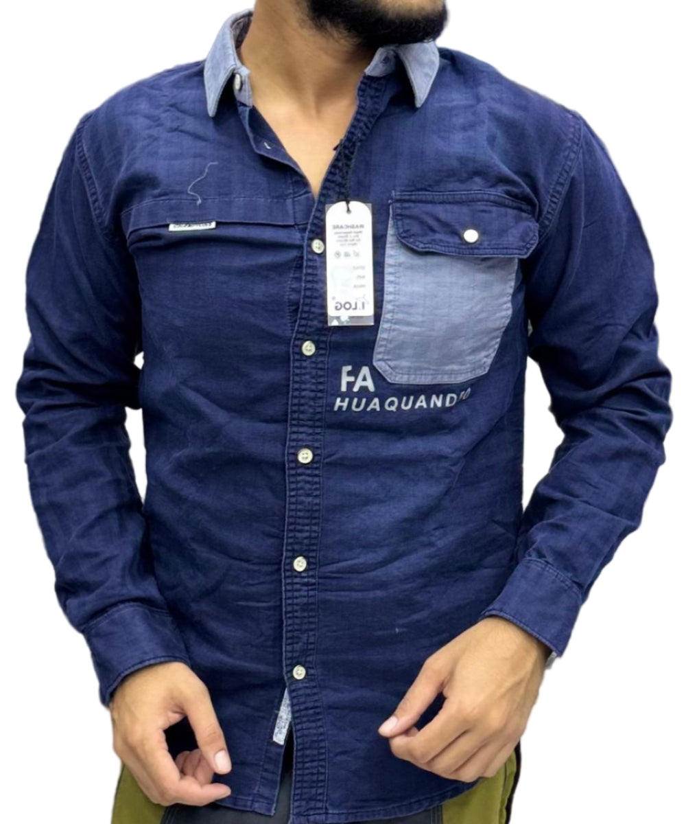 Rugged Denim Jeans & Longsleeved Shirts.
