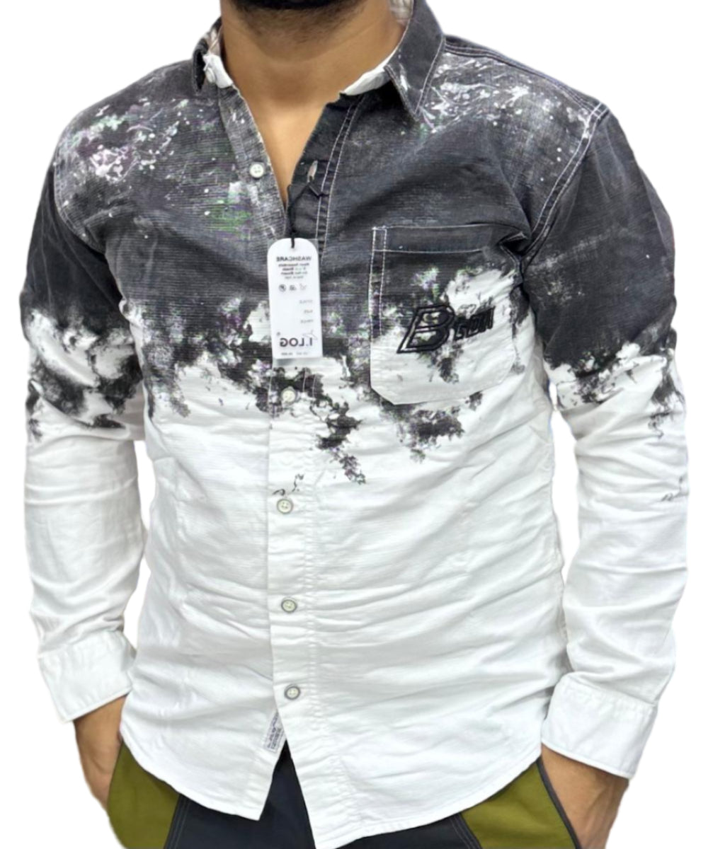 Rugged Denim Longsleeved Shirt.