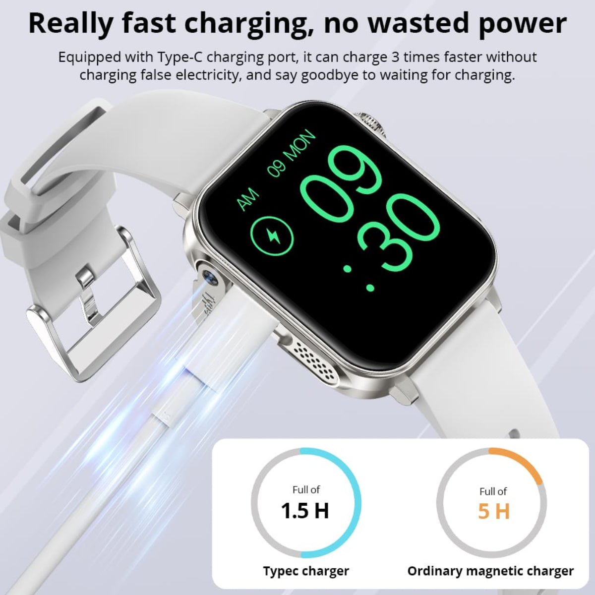 Double Strap Colmi Smart Watch P80 - Black