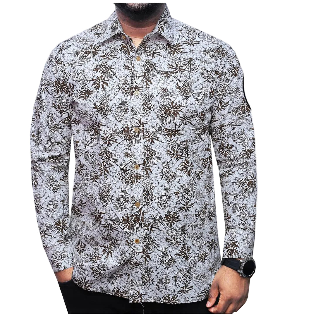 Luciano Flower Cotton Shirt