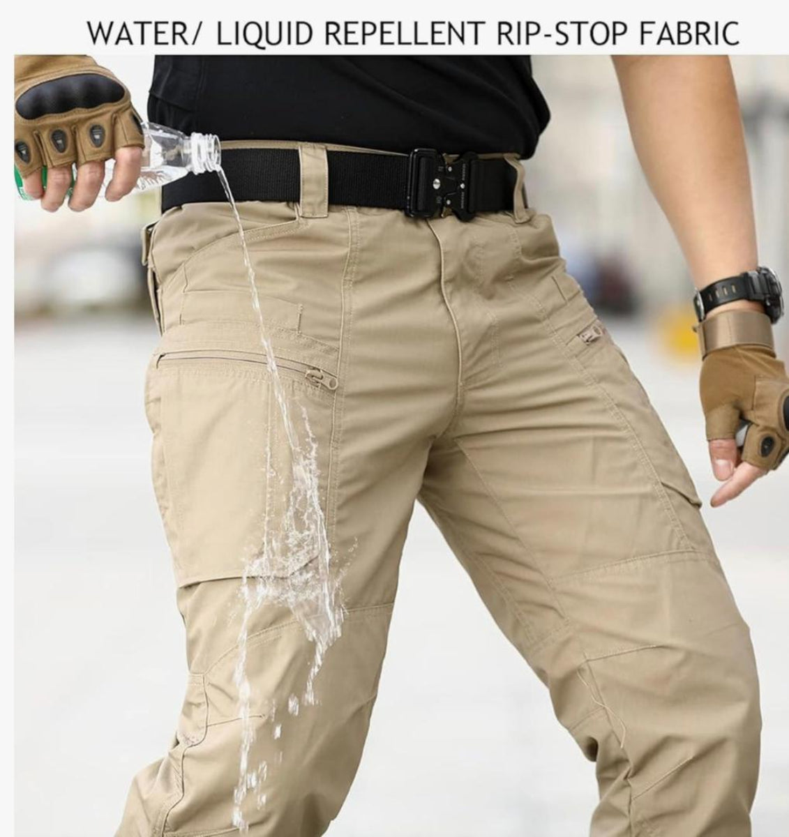 Water Proof Tactical Trouser - Cream