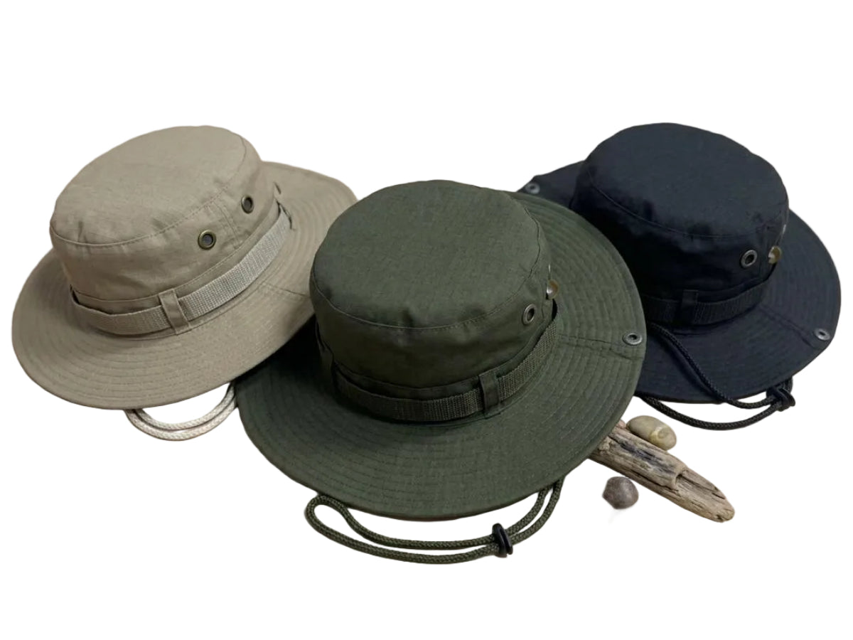 Tactical Adventure Hat Collection - Beige Armygreen & Black