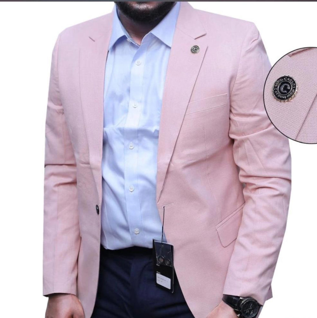 Premium Men's Blazer - Pink