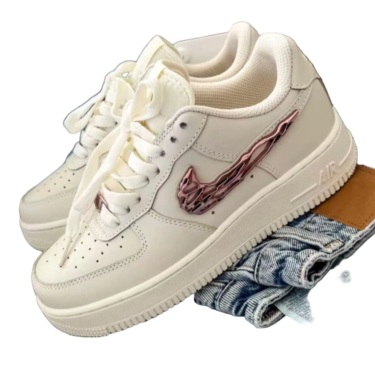 Durable And Quaity Nike Sneaker Shoes-Cream