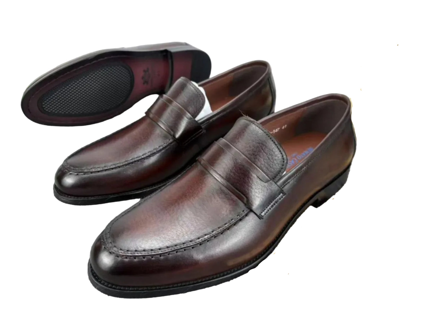 Quality And Durable Leather Shoes-Coffeee Brown