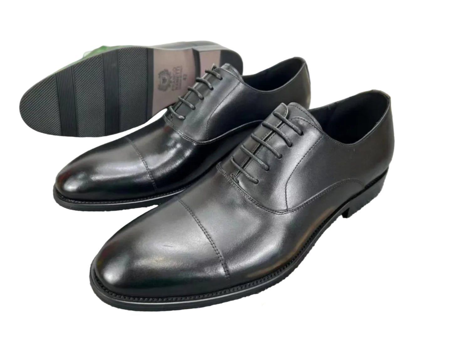 Durable And Quality Professional Lace up Leather Shoes-Black