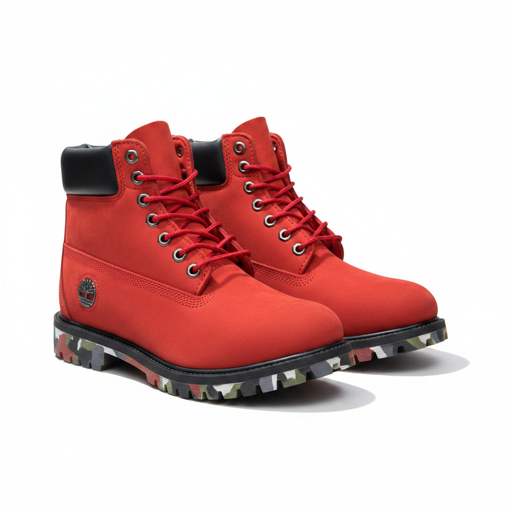 Durable And Quality Unisex Timberland Boot-Red