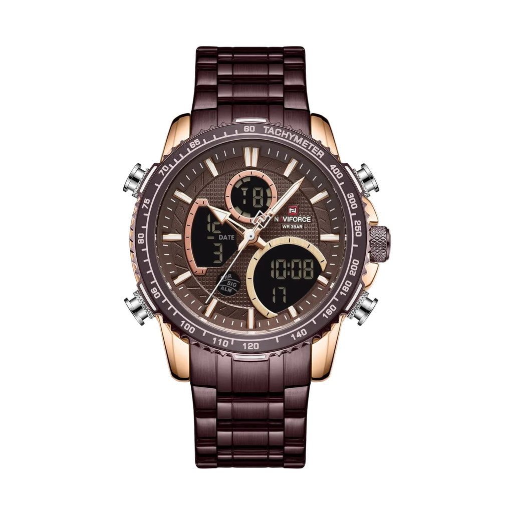 Water Resistant Naviforce Timepiece - Rosegold