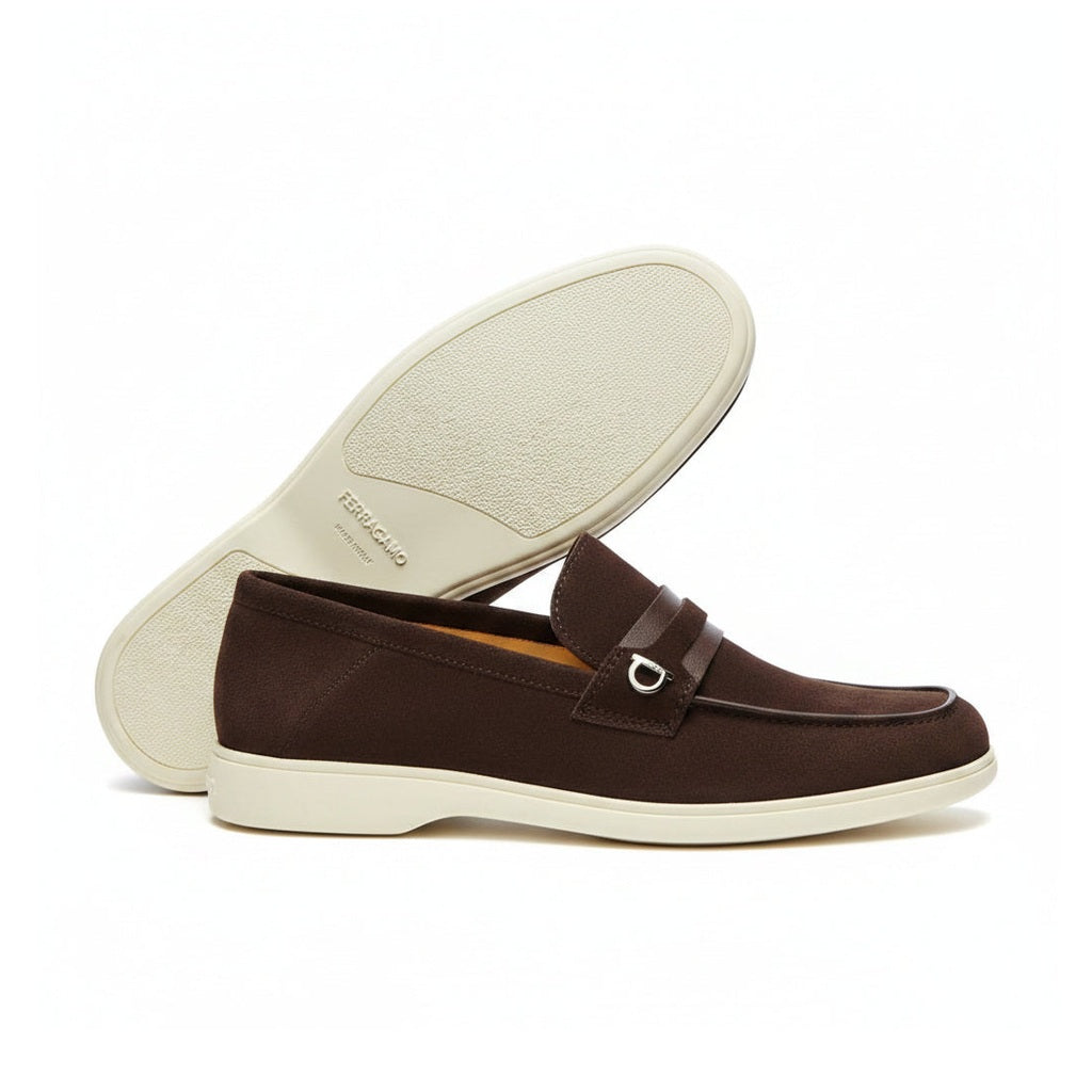 Elegant Loafer Shoes - Coffee Brown