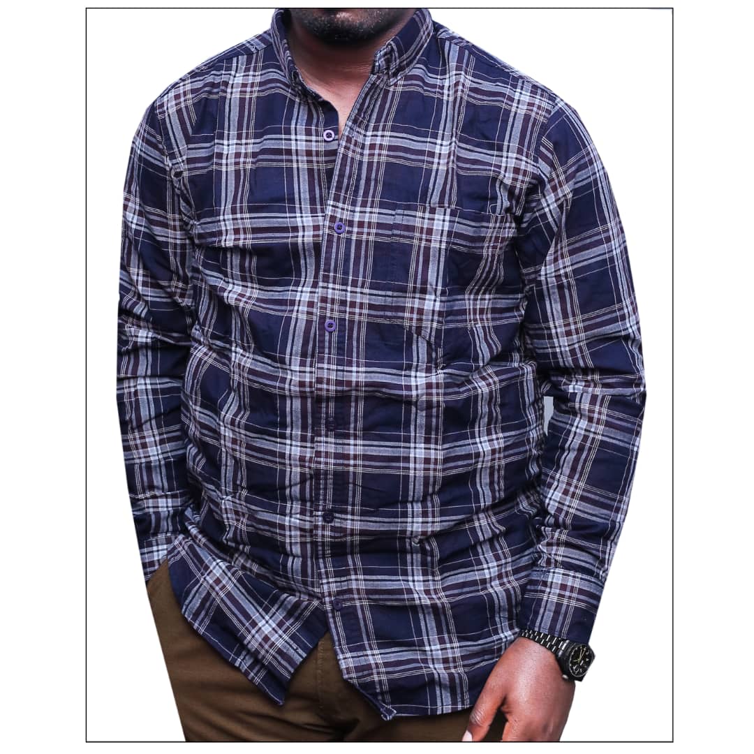 Long-sleeve Cotton Checked shirt