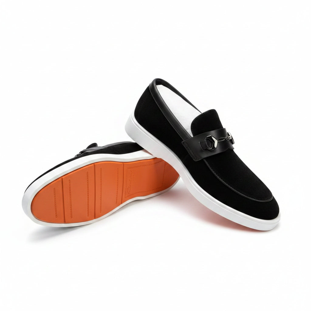 Classic Black Loafer Shoes