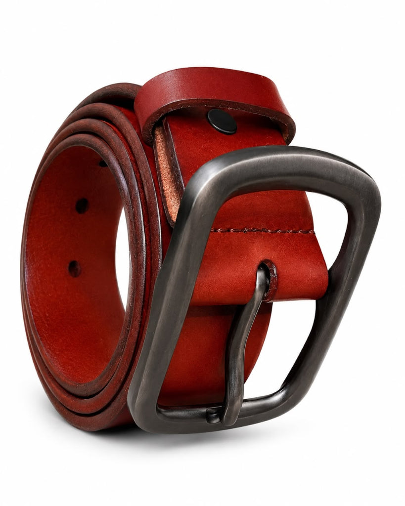 Quality Leather belt For Men Coffee Brown