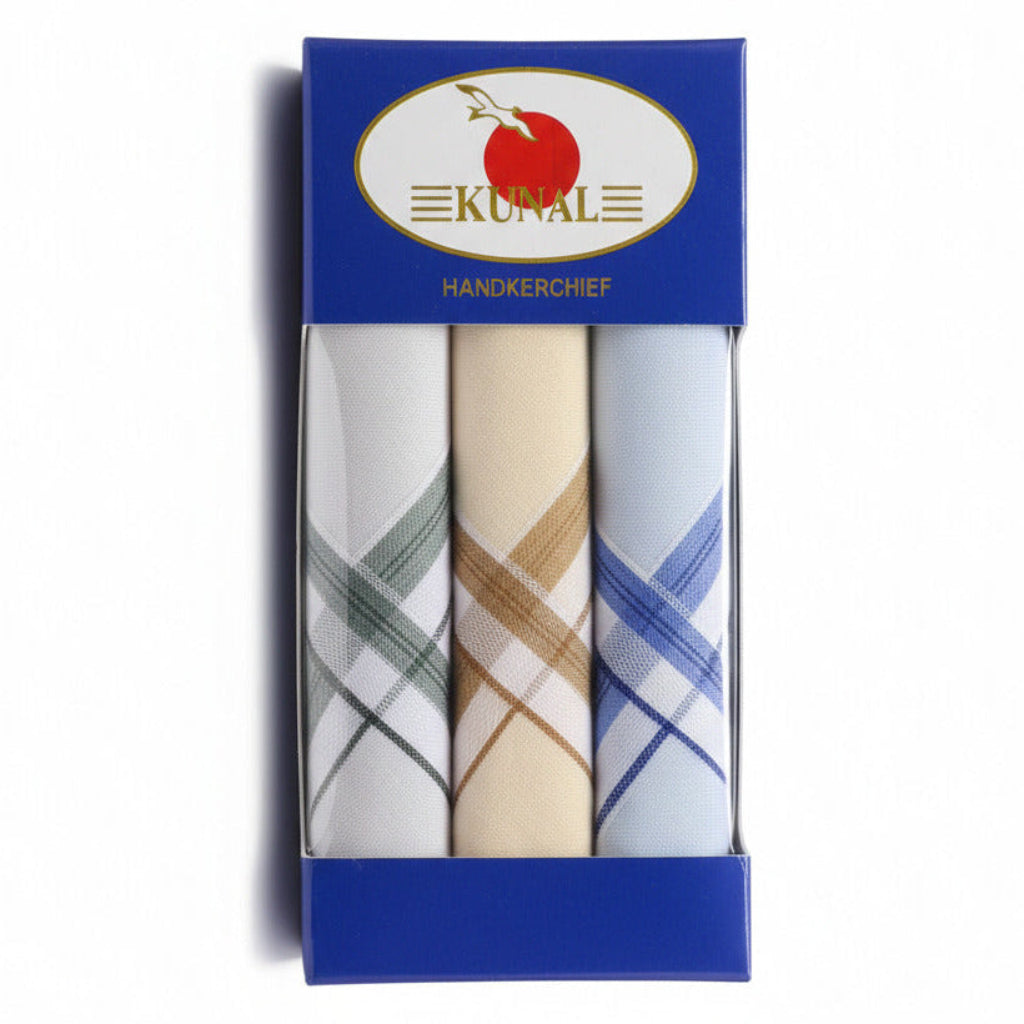 3 Pieces Of Cotton Handkerchief