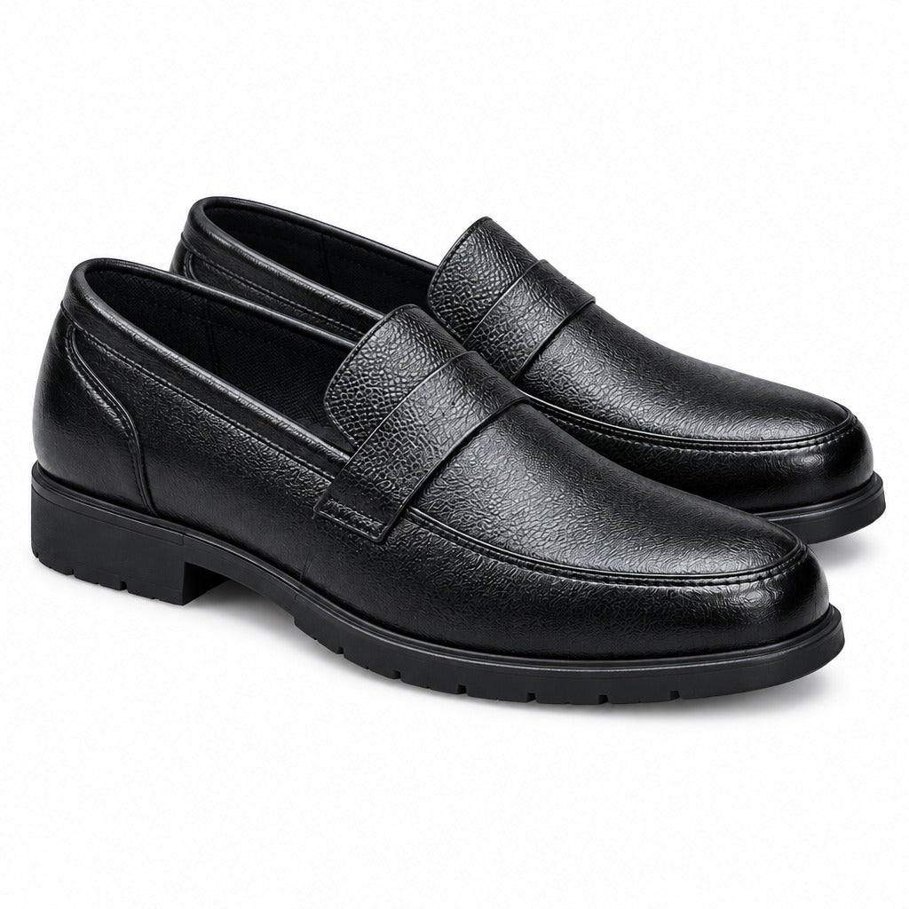 Classic And Durable Professional Leather Shoes-Black