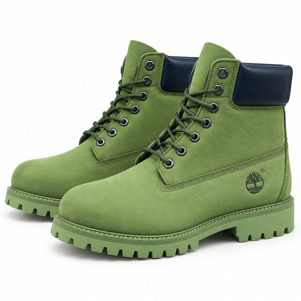 Premium Quality Timberland leather Boot-Army Green