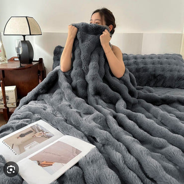 4 Piece Rabit Duvet - Grey