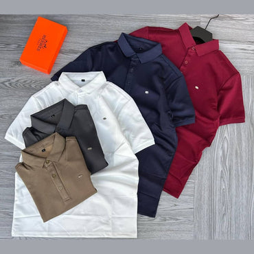 3 Pcs Premium Soft Material Cotton Tshirts - Black,White & Maroon