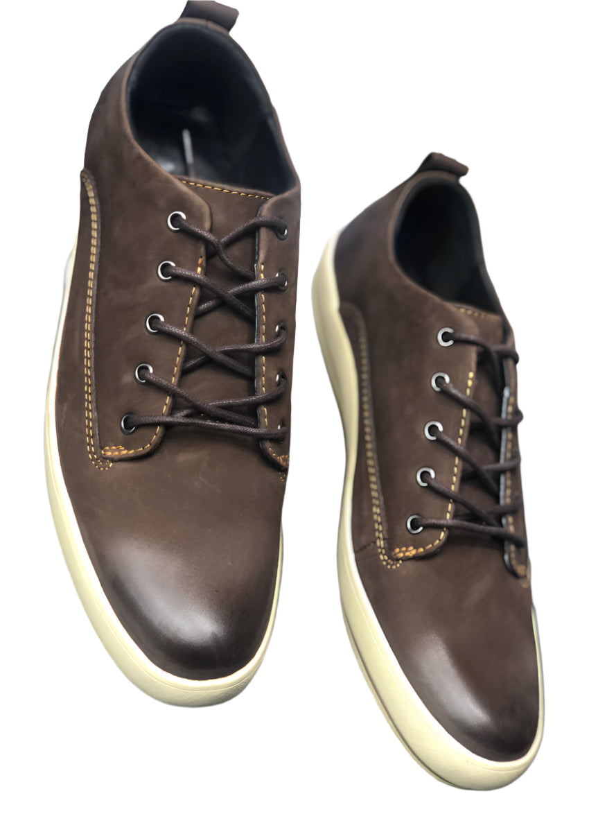 Men's Quality Leather Shoes-Coffee Brown