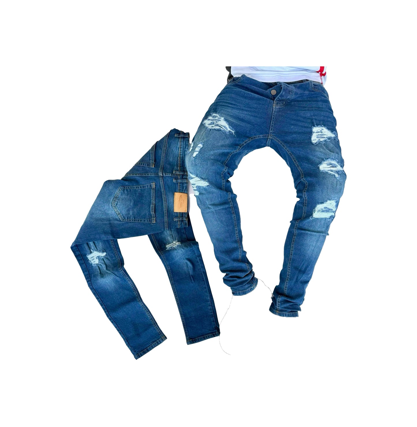 Men's Jean With Damage Designs.