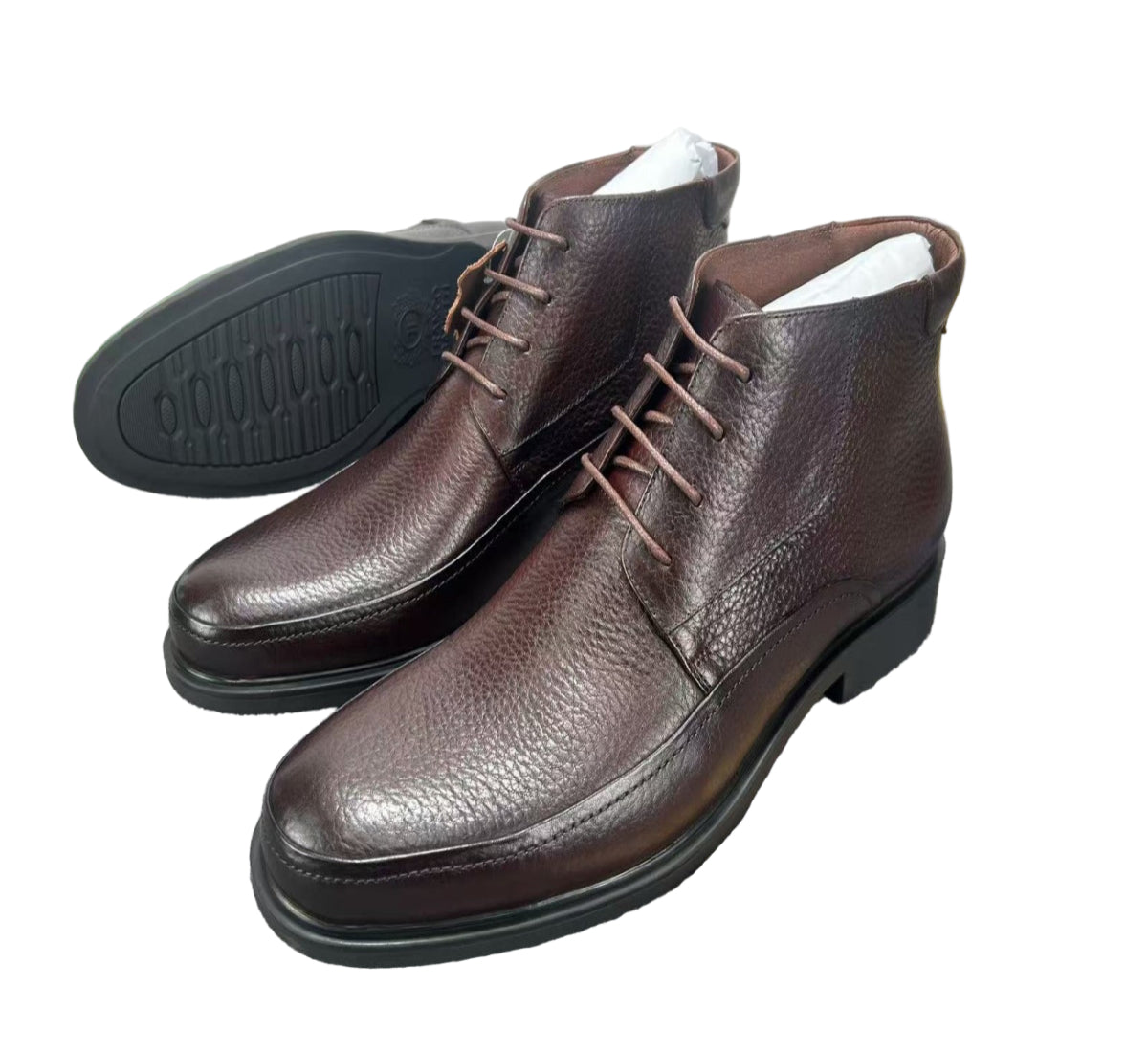 Gentle Leather Boots Brown