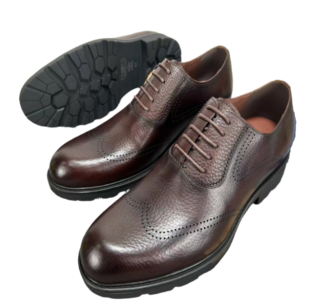 Gentle Leather Shoes-Brown