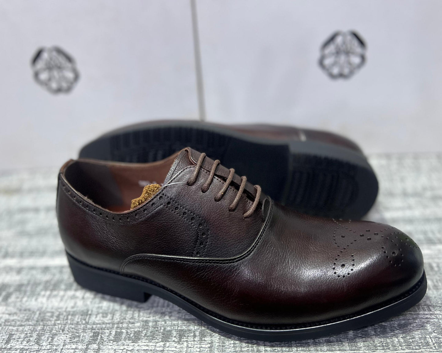 Gentle Leather Shoes-Brown