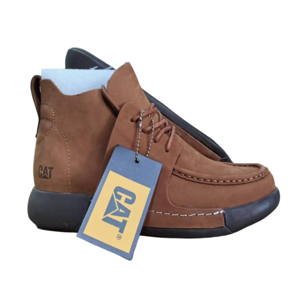 Casual Leather Cat Shoes-Brown