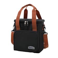 Compact Insulated Lunch Bag-Black