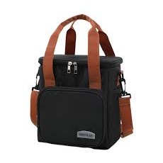 Compact Insulated Lunch Bag-Black