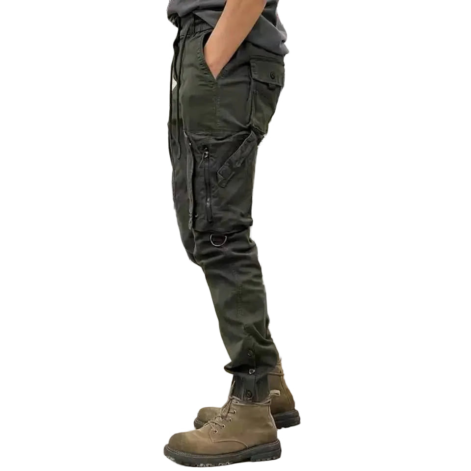 Denim Jean Cargo Pant Army Green