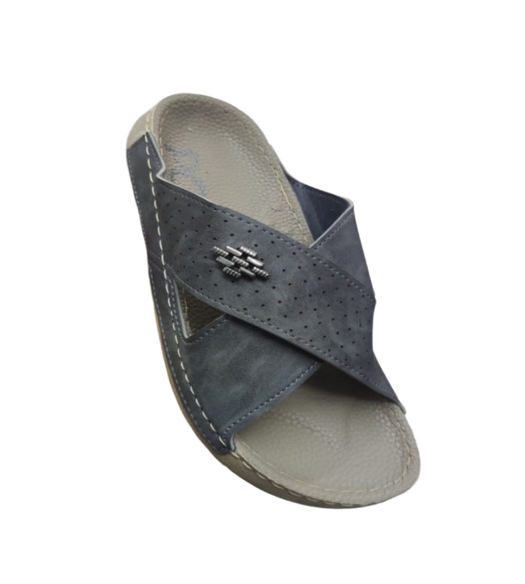 Open Quality Leather Shoes-Black