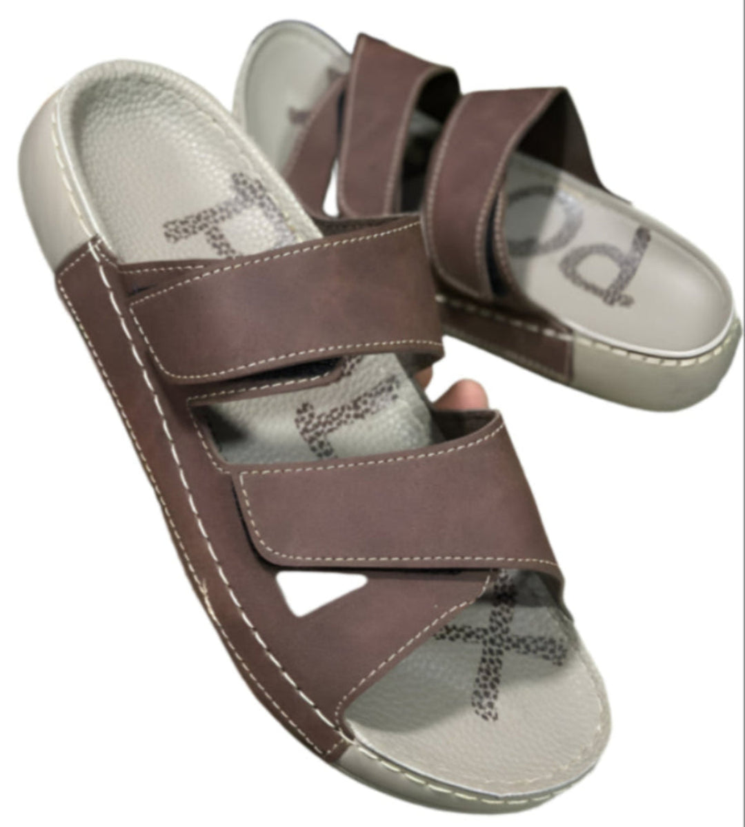 Quality Open Shoes-Brown.