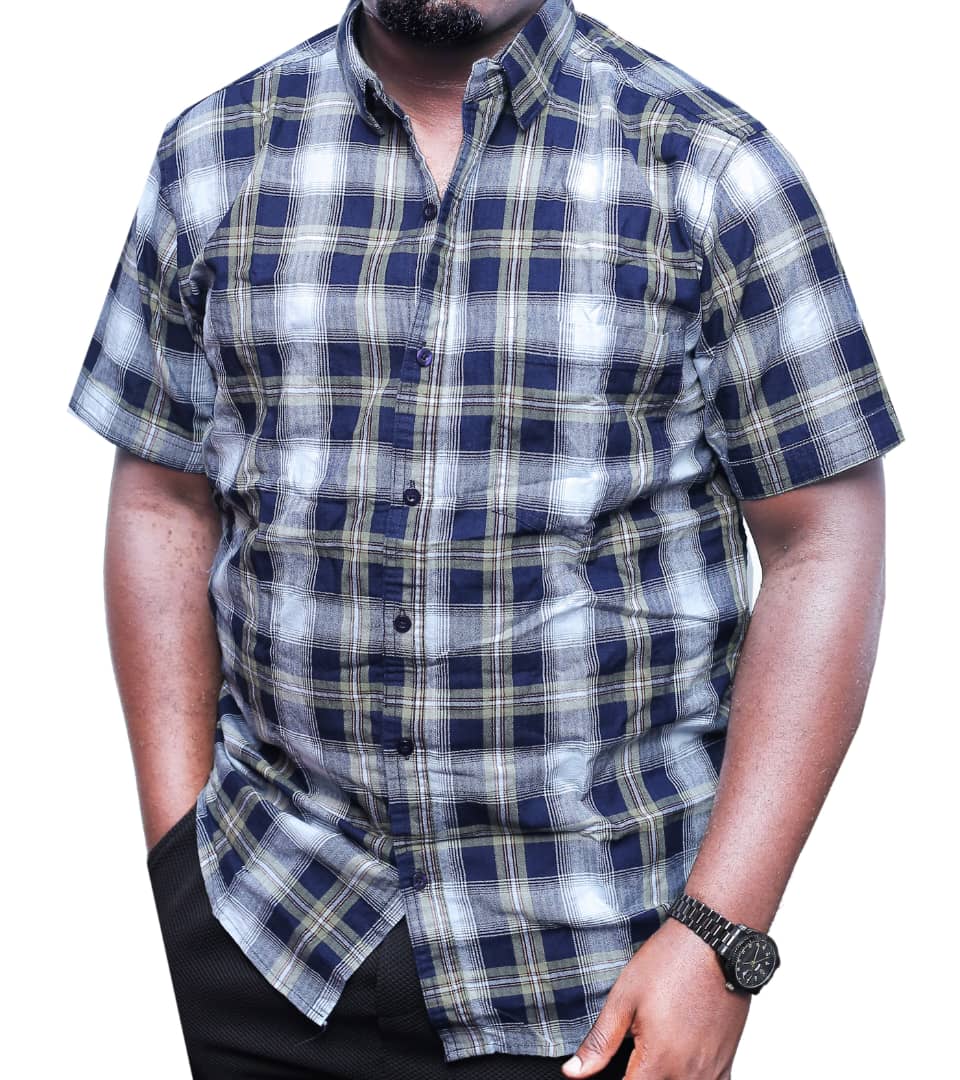 Premium Quality Checked Short-Sleeved Shirt-Multicolour