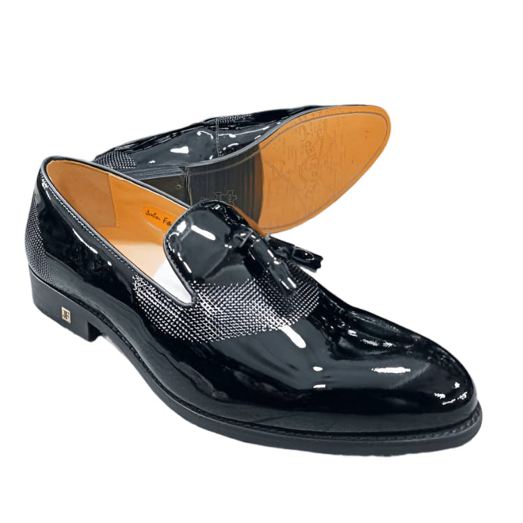 Gentle Slipon Shiny Shoes-Black
