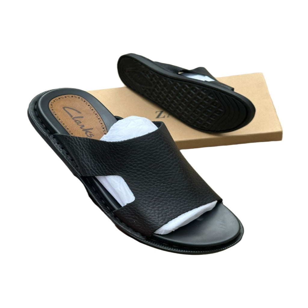 Clarks Open Shoes-Black