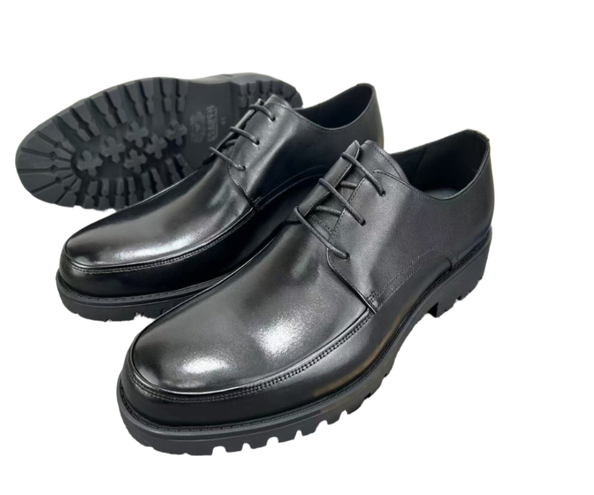 Gentle Leather Shoes-Black.