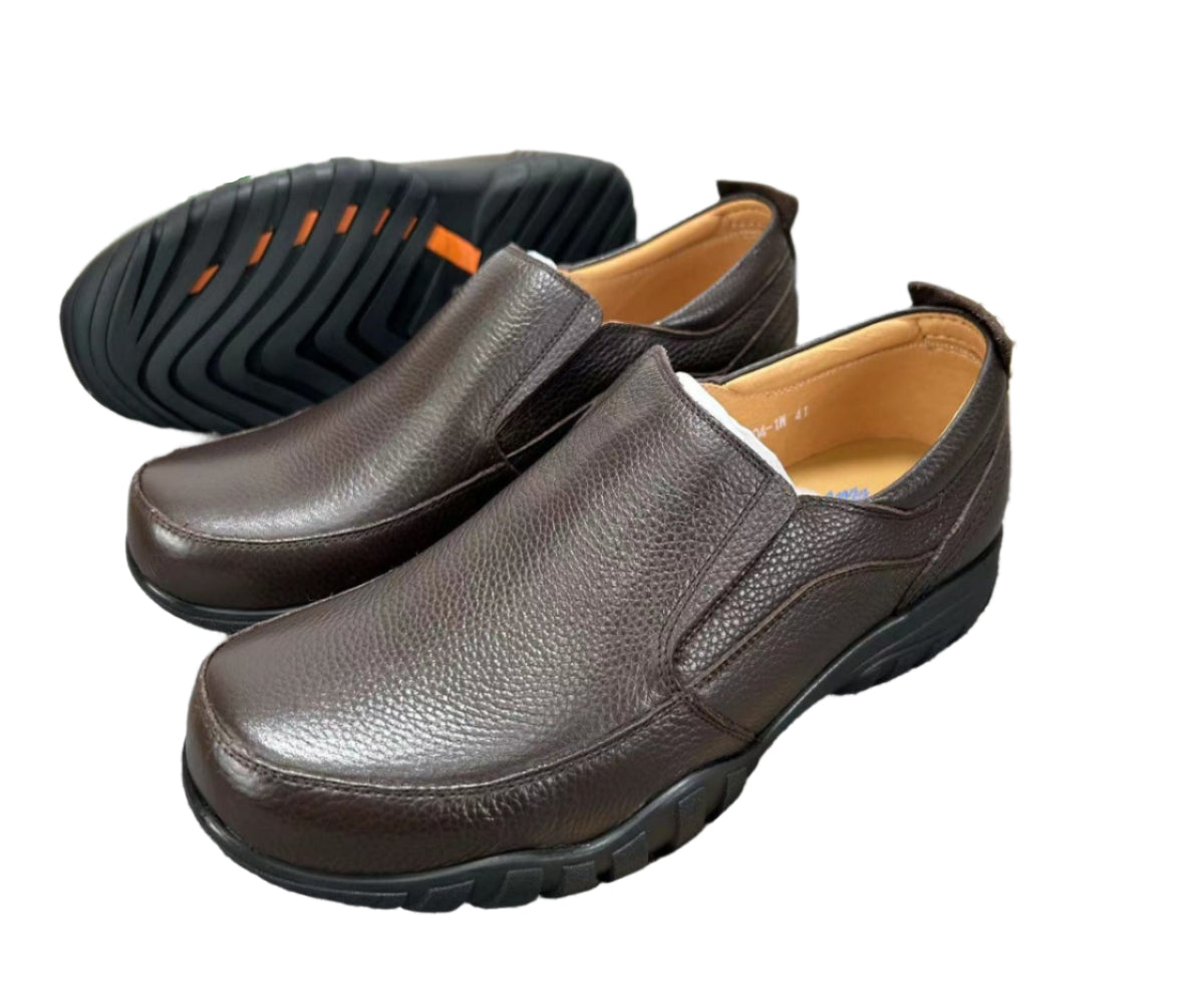 Premium Gentle Leather Shoes-Brown