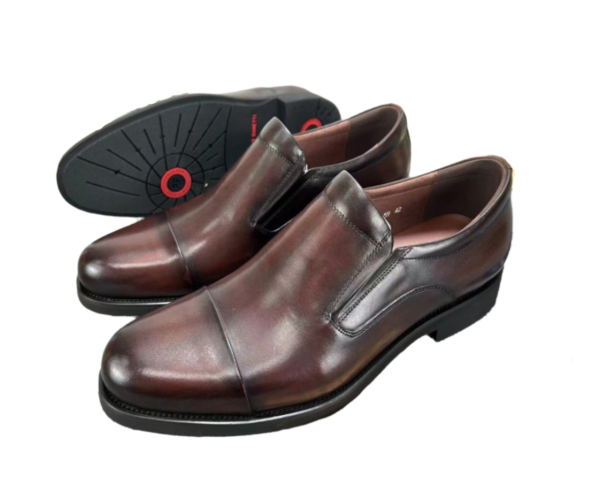 Premium Gentle Leather Shoes-Brown