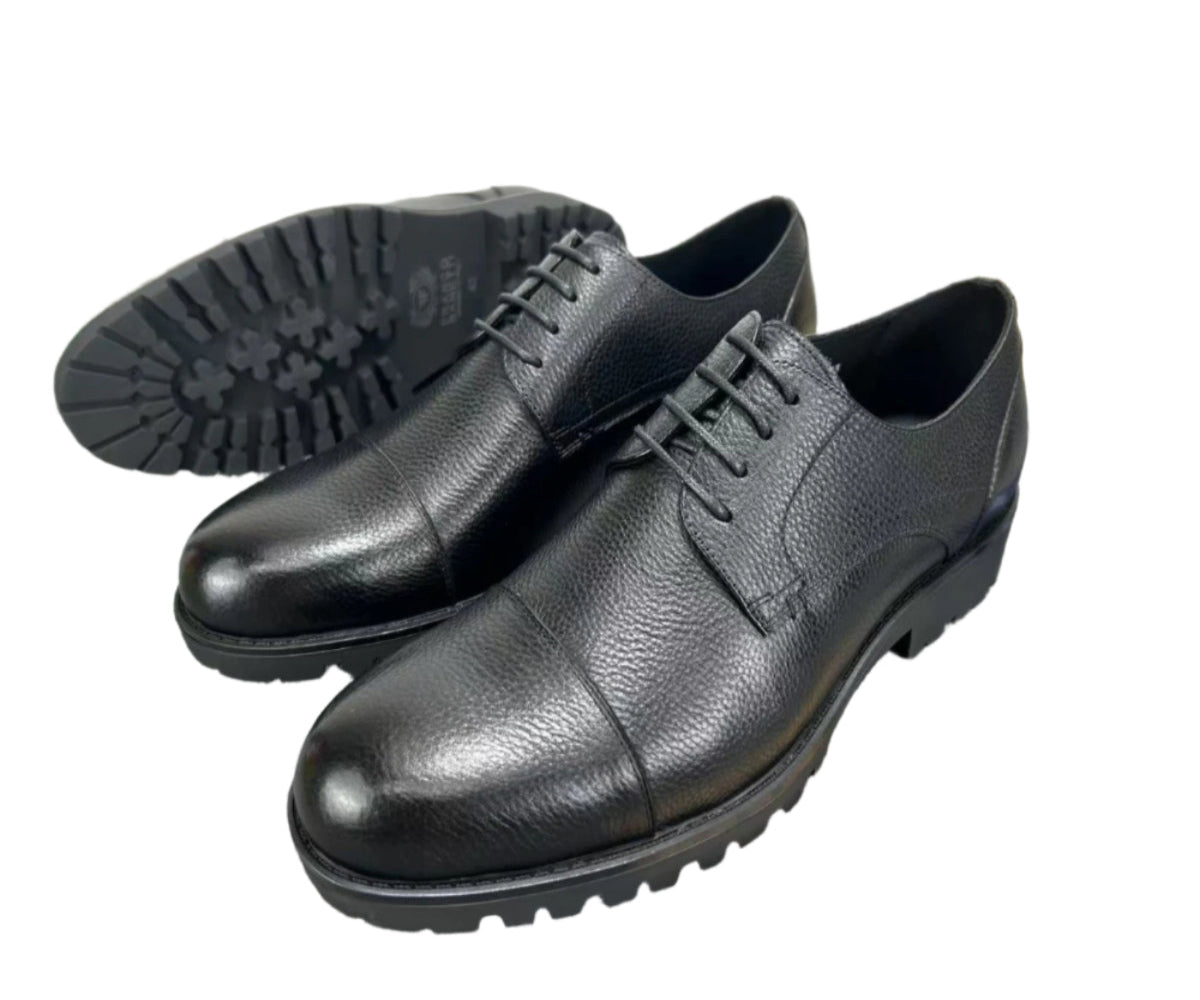 Elegant Men's Gentle Shoes-Black