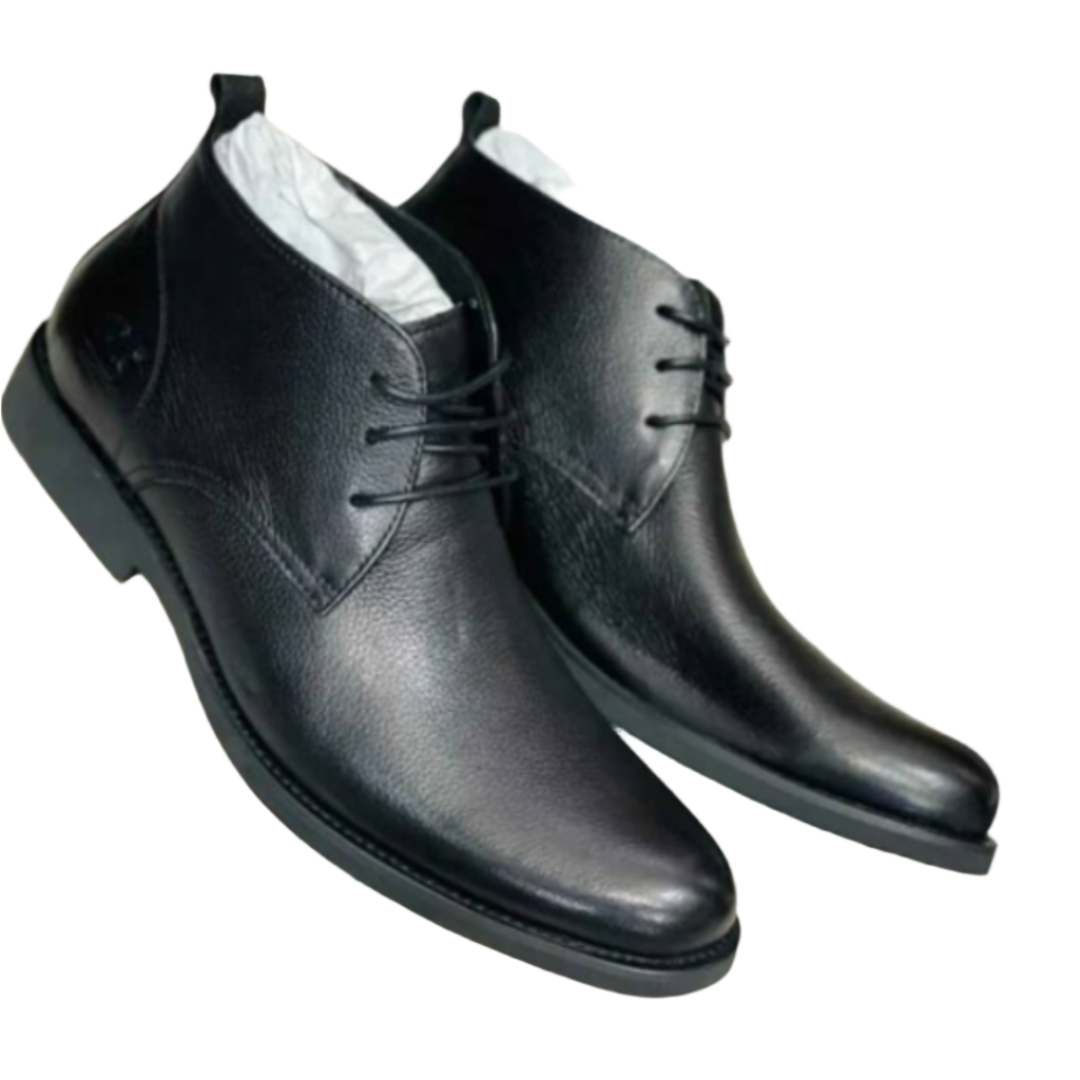 Shiny Gentle Boots-Black