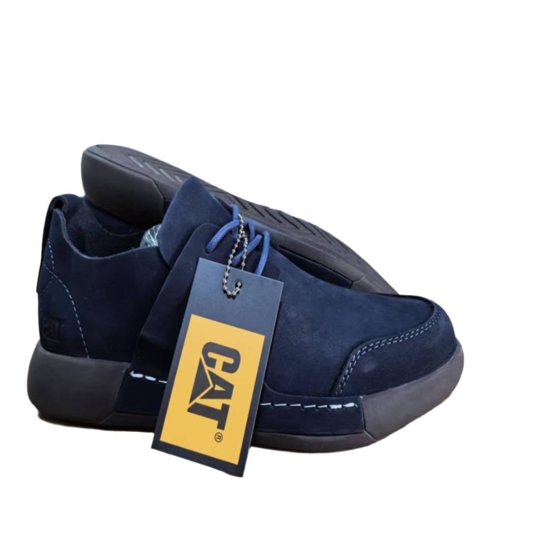 Casual Leather Cat Shoe-Navy