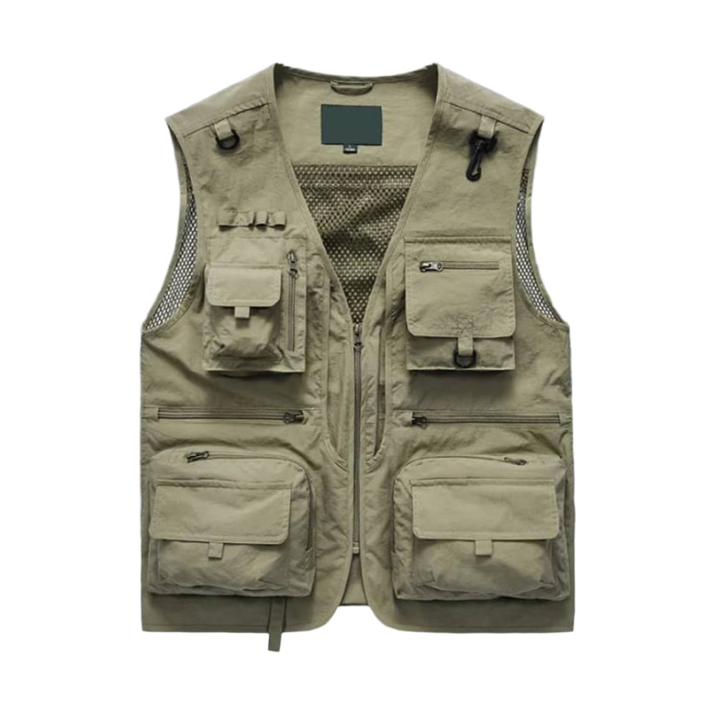 Armless Tactical jacket-Army Green