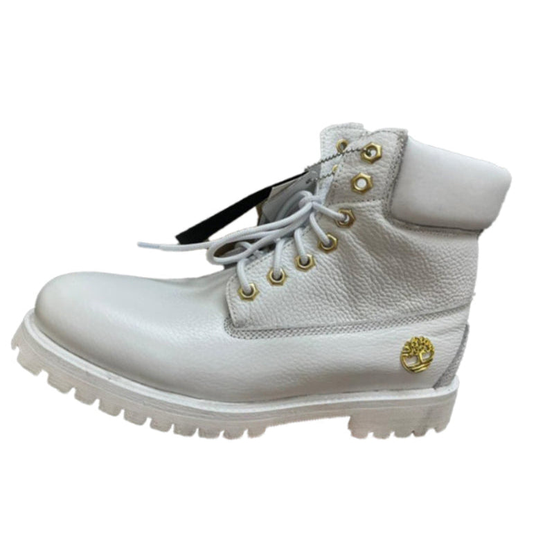 Timberland Leather Boot For Men-White