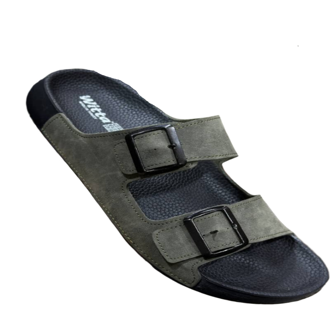 Buckle Open Shoes-Army Geen