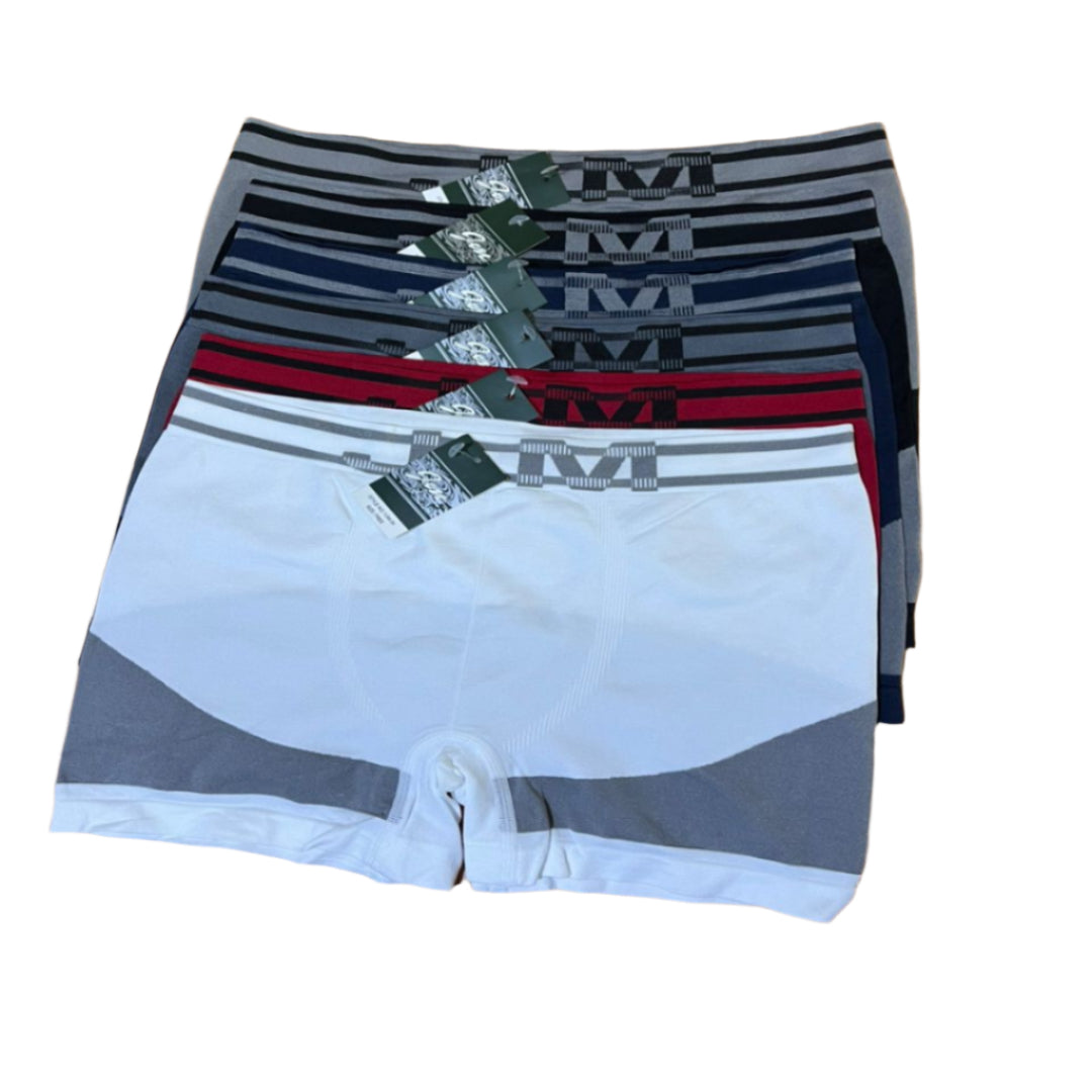 6Pcs JM Quality Streachable Boxers-Multicolors