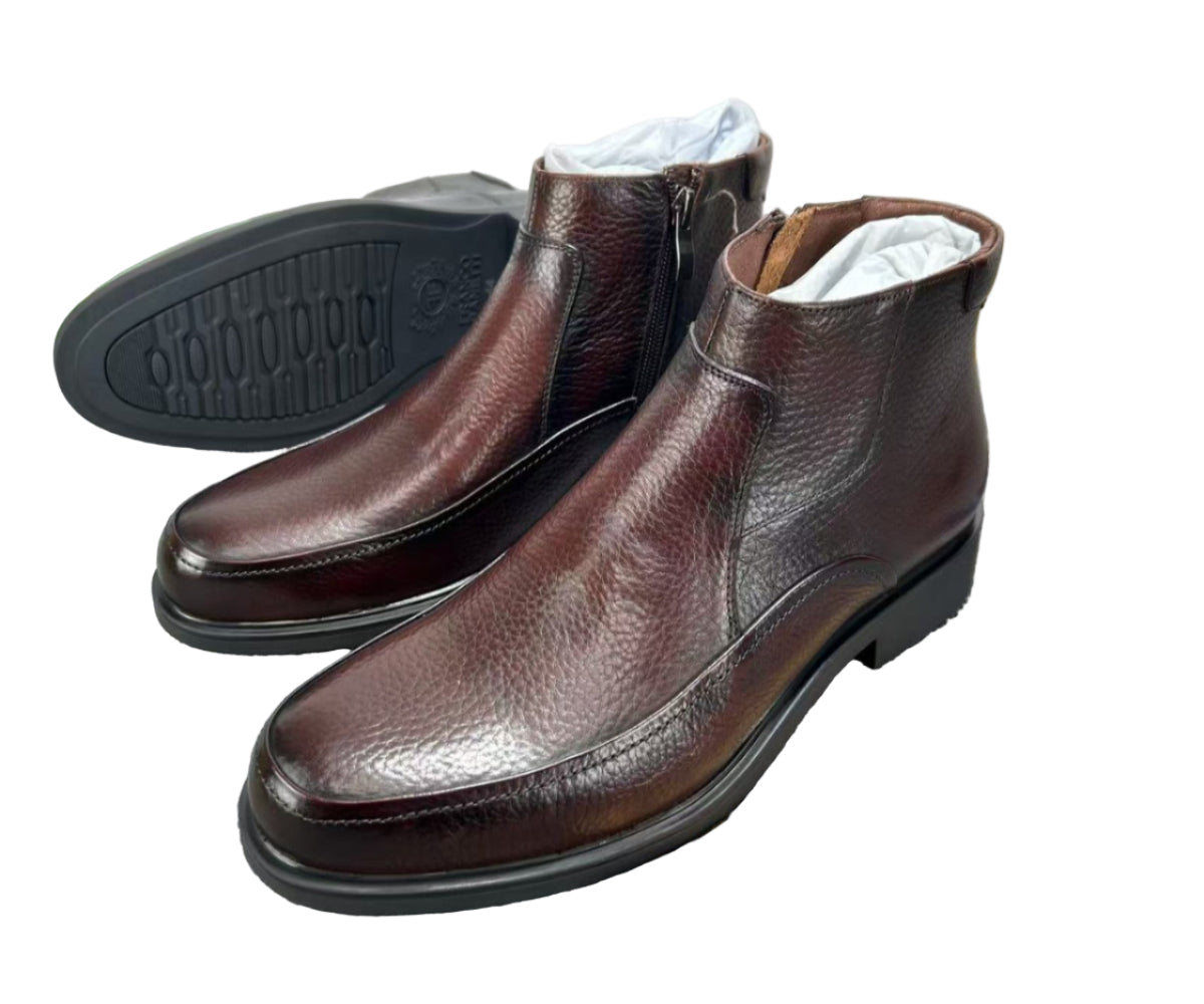 Gentle Leather Boot With Zip