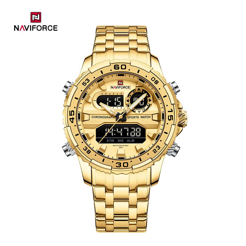 Modern Classic Naviforce Men's Watch-Gold